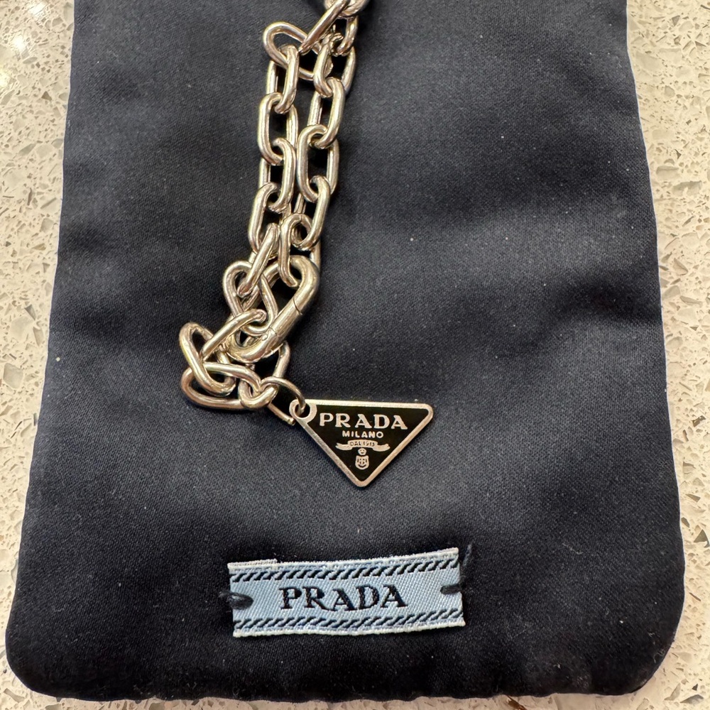 Prada Silver Chain Necklace